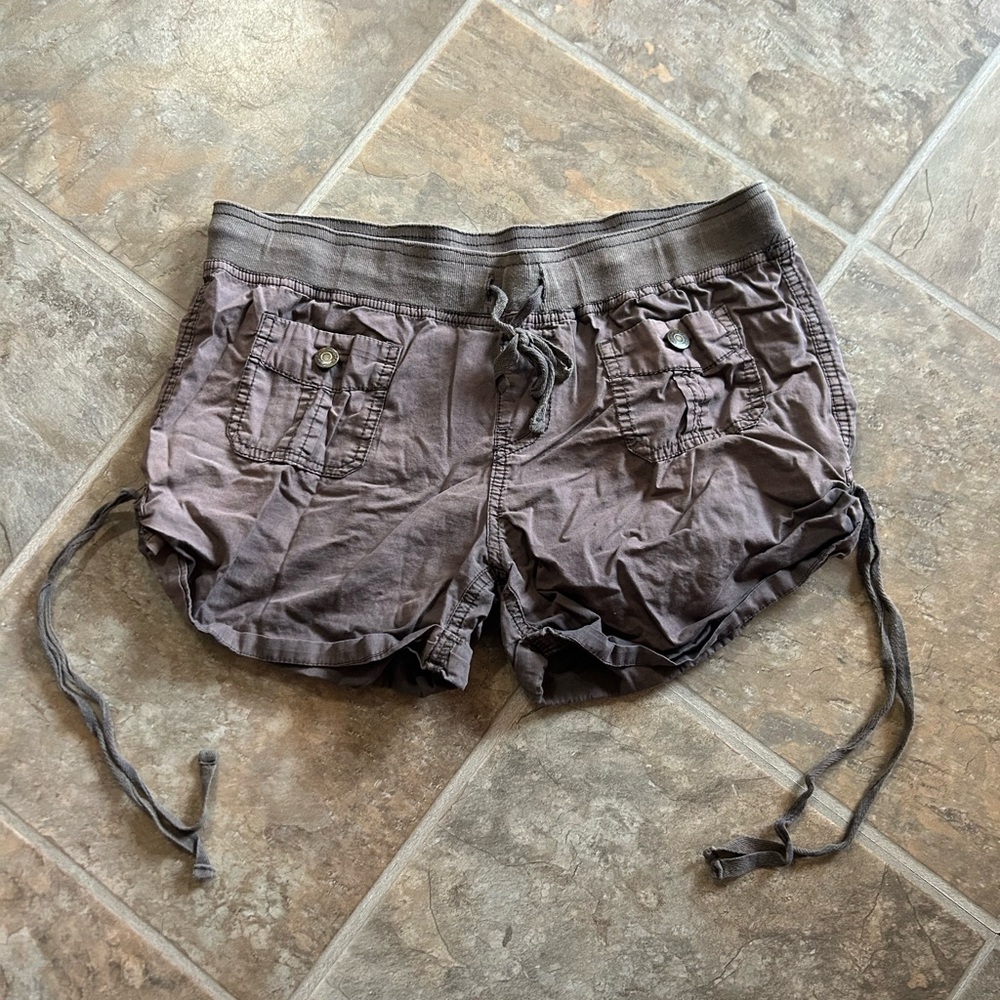 Women's Gray Casual Shorts